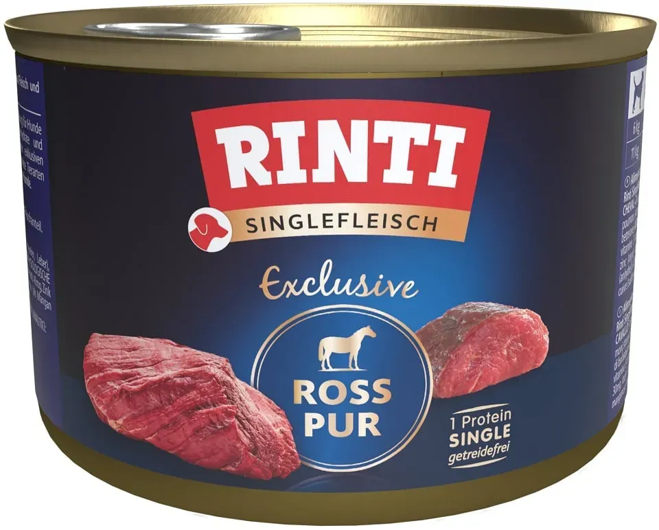 RINTI Singlefleisch Exclusive Horse Pure Monoprotein-Pferdefleisch 185 g