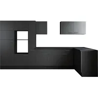 Respekta Winkelküche L-Form 370 cm grau