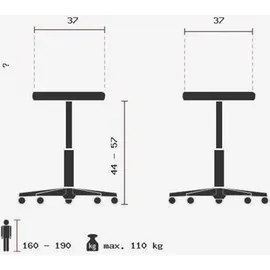 TOPSTAR Sitness Bob weiß/alu weiß