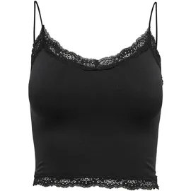 Only ONLVICKY LACE SEAML 2-PACK CROPPED TOP Schwarz M