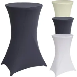 Baumarktplus Stehtischhusse grau 60 cm Husse Partytisch Bistrotisch Tischdecke Decke