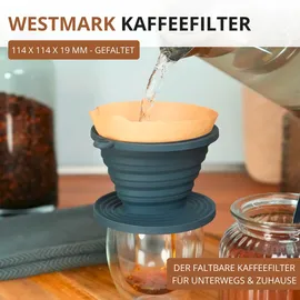 Westmark Kaffeefilter Faltbar Schwarz