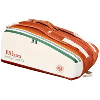Wilson Roland Garros 2026 9pk Racket Bag Cream/Clay - Weiß,Orange