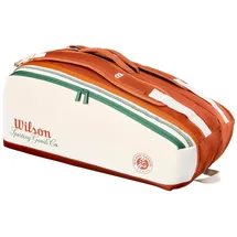 Wilson Roland Garros 2026 9pk Racket Bag Cream/Clay - Weiß,Orange