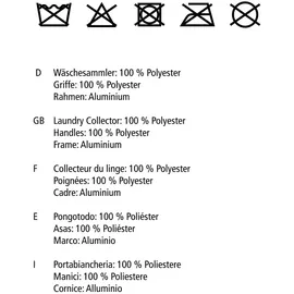 Wenko Wäschesortierer Duo Grau