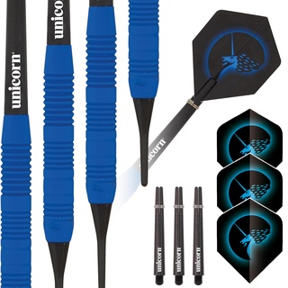 Unicorn Information System Unicorn Core Plus Rubberised Soft Dart, blau, 16g