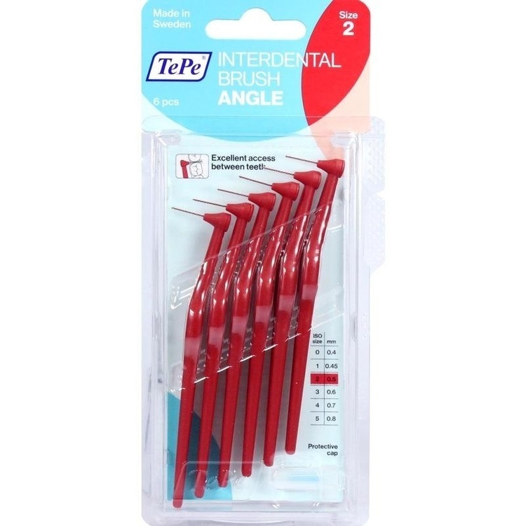 tepe interdentalbrste 0,5mm rot, 6 st