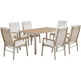 stilvora Gartenlounge-Set 7-tlg. Beige