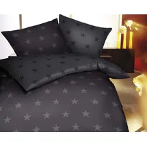 KAEPPEL Stars Feinbiber zinn 155 x 220 cm + 80 x 80 cm