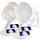 Pearl 4er-Set 2in1-Akku-Tisch- & Standventil., ausziehb. bis 1 m, 8,5h
