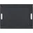 Freeform Tablett Textilstruktur, 55x41cm, schwarz