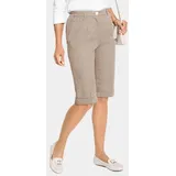 GOLDNER Bermuda-Baumwollhose Carla Beige 23