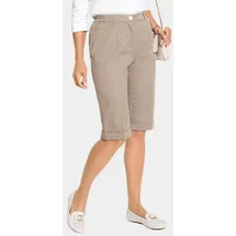 GOLDNER Bermuda-Baumwollhose Carla Beige 23