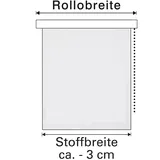 GARDINIA EasyFix Rollo mit Blättern weiß 75 x 150 cm