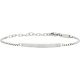 Breil Light Row Herren Edelstahlarmband mit Zirkonia silber TJ3361 Größe 17-22 cm