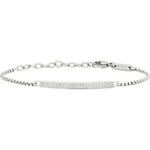Breil Light Row Herren Edelstahlarmband mit Zirkonia silber TJ3361 Größe 17-22 cm