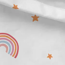 MTOnlinehandel Unicorn Regenbogen Rosa 135 x 200 cm + 80 x 80 cm