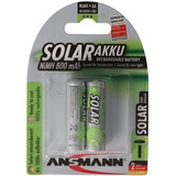 Ansmann Solar Mignon / AA Green 2er Pack perfekt für Solarleuchten