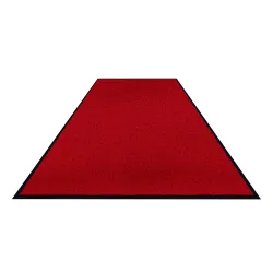 Schmutzfangmatte Colorstar, hellrot, waschbar, glatter Rücken 7460115180150-C38 , Maße (B x T): 115 x 180 cm