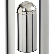 Rossignol Push-Mülleimer 45 l Silber