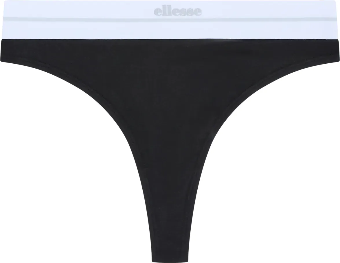 String ELLESSE, Damen, Gr. 42, schwarz, Obermaterial: 53% Baumwolle, 35% Viskose, 12% Elasthan, Unterhosen String, aus Baumwolle, Viskose und Elasthan, elastisch, weiches Obermaterial