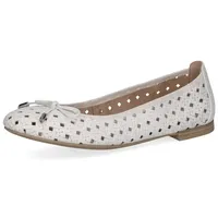 CAPRICE Da.-Ballerina für Damen, weiß, Gr. 36 EU