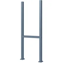 toboli Wiltec, Briefkasten Zubehör, Toboli Paketbox Ständer 610x115x1500mm Briefkasten Standfuss Standbriefkasten