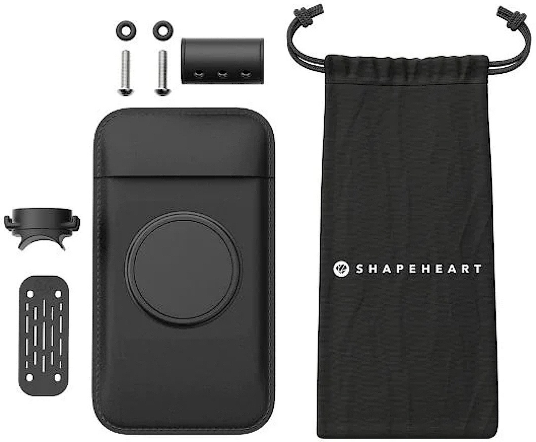 Shapeheart Scooter Bundle Magnetische Smartphone Halterung Für Armaturenbrett, schwarz, Größe M