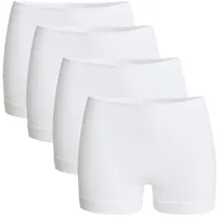 CON-TA Damen-Schlüpfer 4er-Pack weiß Größe 42