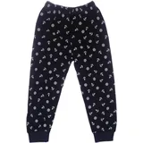La Bortini Schlafhose Hose für Kinder 80 86 92 98 104 110 116 122 128 weich blau 86 (9-12Mon)