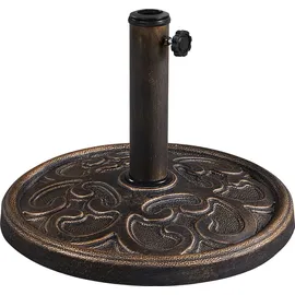 Yaheetech Schirmständer Metall bis 48 mm Bronze