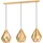 EGLO Carlton 3-flg. 60 W 30 cm rund gold