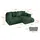 altdecor Ecksofa Cord 2-Sitzer Grün