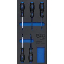 BGS Werkstattwageneinlage 1/3: Schraubendreher T-Profil (für Torx) 5-tlg.