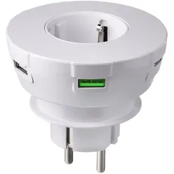 freenet USB Steckdose 5in1 weiß