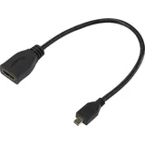 SpeaKa Professional HDMI Adapter 1x HDMI-Stecker D Micro - 1x HDMI-Buchse 20,00 cm Schwarz