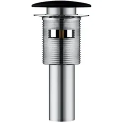 StoneArt Abfluss PX04P mit Überlauf schwarz matt