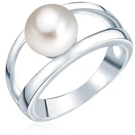 VALERO PEARLS Ring aus Sterling Silber mit Süßwasser-Zuchtperle in silber | Gr.: 50