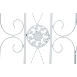 CLP Gartenzäune Mangold 4er Set Metall 60 x 30 cm Weiß