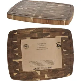 Wadiga Schneidebrett-Set Akazie 1-tlg. 46 x 36 cm Braun