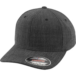 Flexfit Fine Melange Flexfit Cap, black, S/M