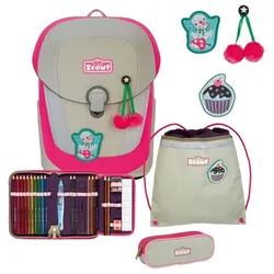 Scout Sunny II Schulranzenset 4tlg. pink cherry