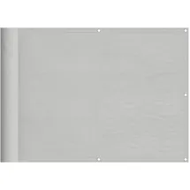 vidaXL Balkonverkleidung 75 x 400 cm Hellgrau Polyester