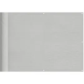 vidaXL Balkonverkleidung 75 x 400 cm Hellgrau Polyester