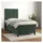 vidaXL Boxspringbett 100 x 200 cm Dunkelgrün