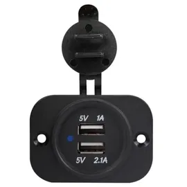 VELLEMAN Unterputz Usb Autoladegerat 12 24 V Dc Eingang, 2 X 5 V Ausgang