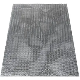KADIMA DESIGN Hochflorteppich,, mit Struktur Florhöhe: 23 mm, Grau, 80 x 150 cm