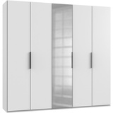 WIMEX Level 250 x 236 x 58 cm weiß mit Spiegeltüren