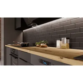 Küchen-Preisbombe SIENA BASIC Küchenzeile 280 cm Schwarz