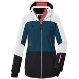 killtec Damen Skijacke/Funktionsjacke mit abzippbarer Kapuze und Schneefang KSW 91 WMN SKI JCKT, weiss, 38, 40839-000